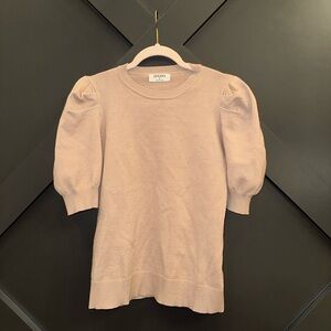 Tan Puff Sleeve Sweater